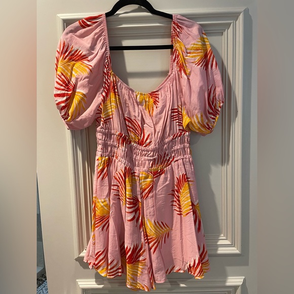 Entro Pink and yellow romper - Picture 1 of 4